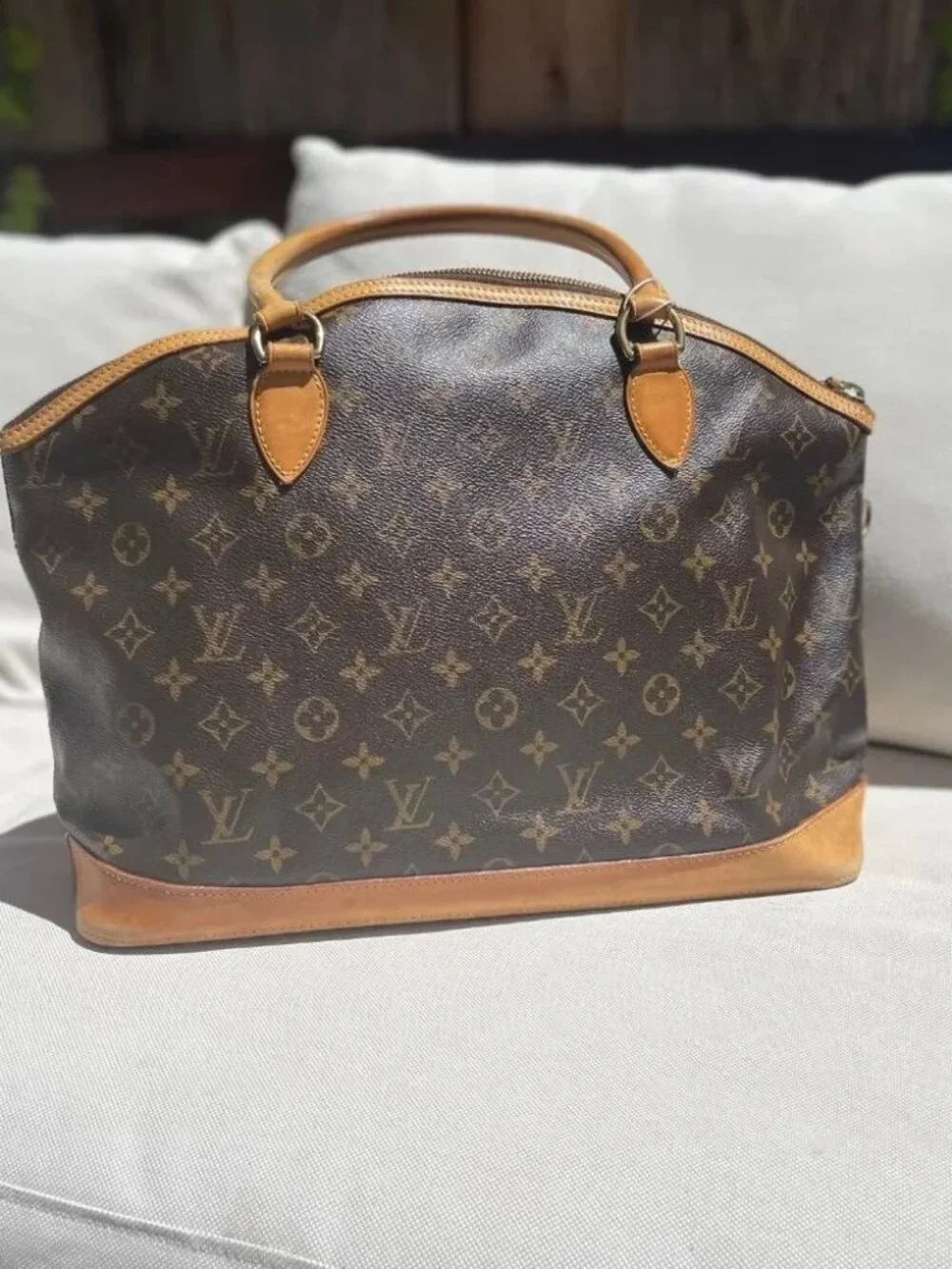 Louis Vuitton LV Tote Bag M40104 Lockit Vertical Brown Monogram